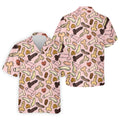 Funny Penis Doodle Pattern Golf Polo Shirt, Men's Golf Apparel, Novelty Golf Shirts For Men