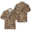 Polynesian Tribal Hawaiian Golf Shirt, Golf Shirts For Men, Mens Golf Apparel