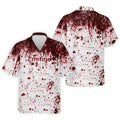 I'm Fine Bloody Splatter Halloween Golf Polo Shirt for Men, Mens Golf Shirts, Golf Apparel For Men