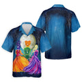 Moonlit Witch Sisters Halloween Polo Shirt, Golf Polo Shirts For Men, Mens Golf Apparel