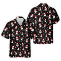 Cute Snowman Golf Pose Black Golf Shirt, Christmas Golf Shirt, Golf Shirts For Men, Golf Gift For Men