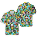 Funny Opossums Among Pineapples Hawaiian Golf Polo, Golf Tops For Men, Golfing Apparel