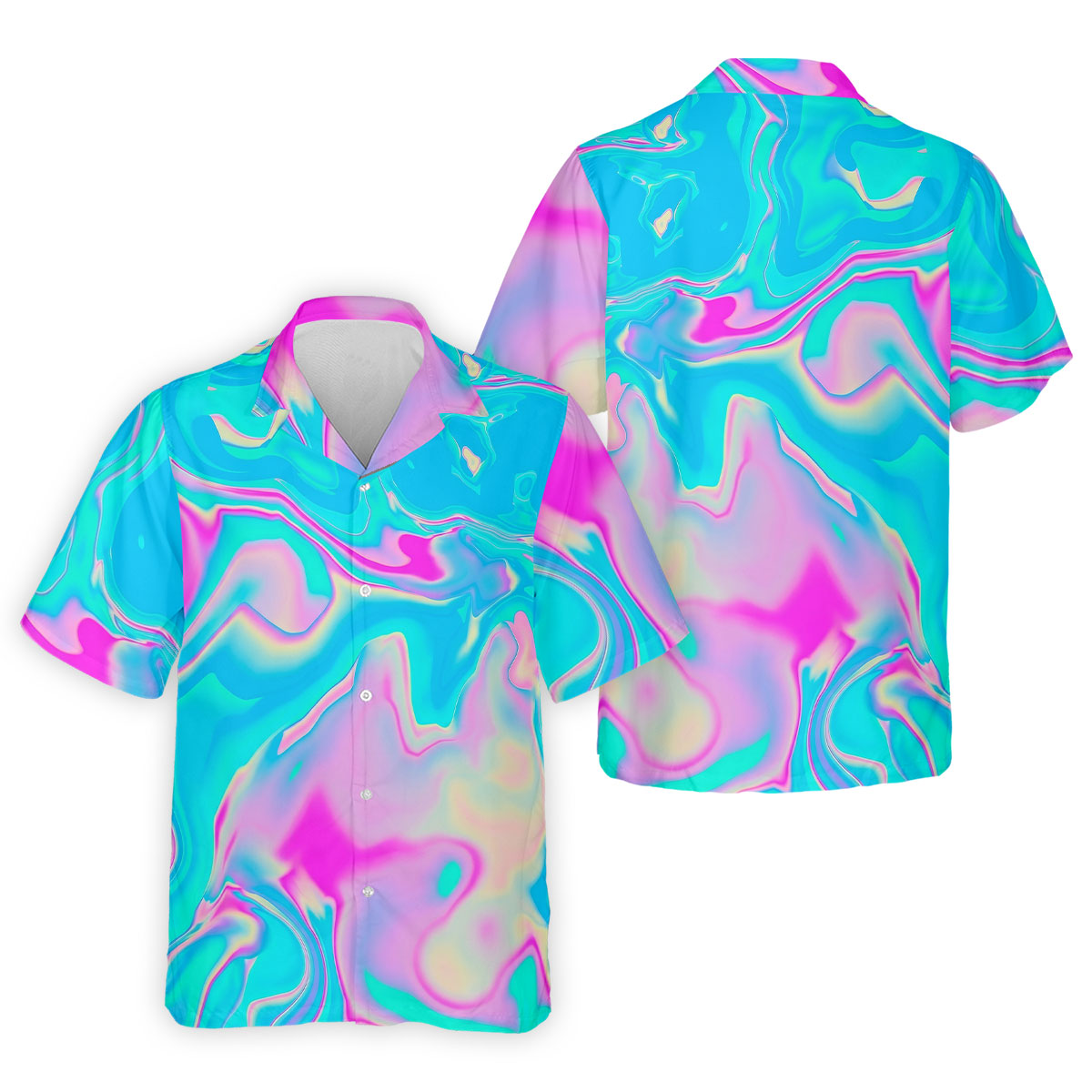 Pastel Marble Abstract Swirl Pattern Golf Shirt, Polo Shirts For Men, Men's Golf Shirt