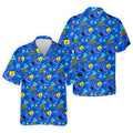 Playful Geometric Memphis Style Golf Tops For Men, Polo Shirts For Men, Golf Shirts For Men