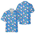 Funny Santa Claus Blue Golf Shirt, Christmas Golf Shirt, Fun Golf Shirts For Men, Golf Gift For Men
