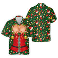 Festive Christmas Corset Bow Golf Polo Shirt, Christmas Golf Shirt, Mens Golf Apparel