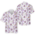 Halloween Witch Goose Purple Pastel Fun Golf Shirts For Men, Polo Shirts For Men, Golfing Apparel