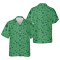 Dark Green Golf Items Seamless Pattern St. Patrick’s Day Shamrock Golf Shirt, Golf Shirts For Men