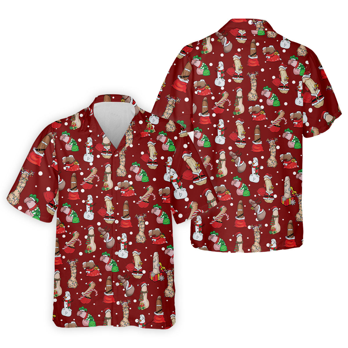 Naughty Santa Hat Christmas Polo Shirts, Unique Gift For Golfer, Polo Shirts For Men, Golf Gift For Men