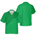 Lawn Mower Green Cross Stripe Father's Day Golf Shirt, Polo Shirts For Men, Golf Gift For Dad