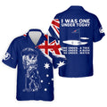 I Was One Under Today Skeleton Golfer Australia Flag Print Golf Tops For Men, Polo Shirts For Men