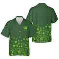 Shenanigans Coordinator Golf Ball Pattern St Patrick Day Green Golf Shirt, Golf Tops For Men, Golf Shirts For Men