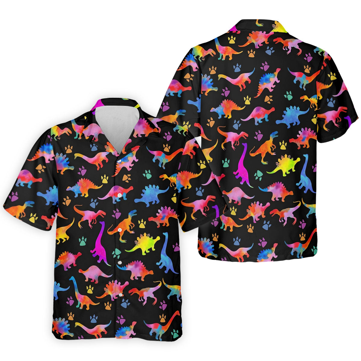 Dinosaur Lover Colorful Golf Shirt, Men’s Golf Shirt, Golf Polo Shirts For Men