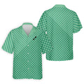 Turf Dad Lawn Mower Logo Cross Pattern Father's Day Golf Shirt, Dad Golf Shirt, Golf Gift For Dad