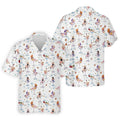 Retro Pin Up Martini Cocktail Hawaiian Golf Shirt, Golf Shirts For Men, Hawaiian Golf Shirt