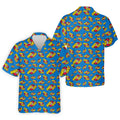 Whack F*ck Comic Golf Ball Pattern Golf Shirt, Men's Golf Shirt, Golf Apparel For Men