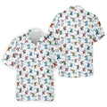 Christmas Characters Golf Pose Funny Golf Shirts, Christmas Golf Shirt, Couple Golf Shirt, Matching Golf Shirt