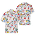 Cute Pig Beach Adventure Hawaiian Golf Polo, Golf Tops For Men, Golfing Apparel