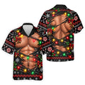 Christmas Ripped Muscle Polo Shirt, Christmas Golf Shirt For Men, Mens Golf Apparel