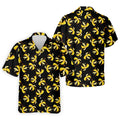 Banana Duck Hawaiian Golf Shirt, Men's Funny Golf Shirts, Polo Shirts For Men
