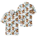 Bigfoot Hot Dog Beach Hawaiian Shirt, Mens Golf Polo, Hawaiian Golf Shirt, Golf Apparel For Men