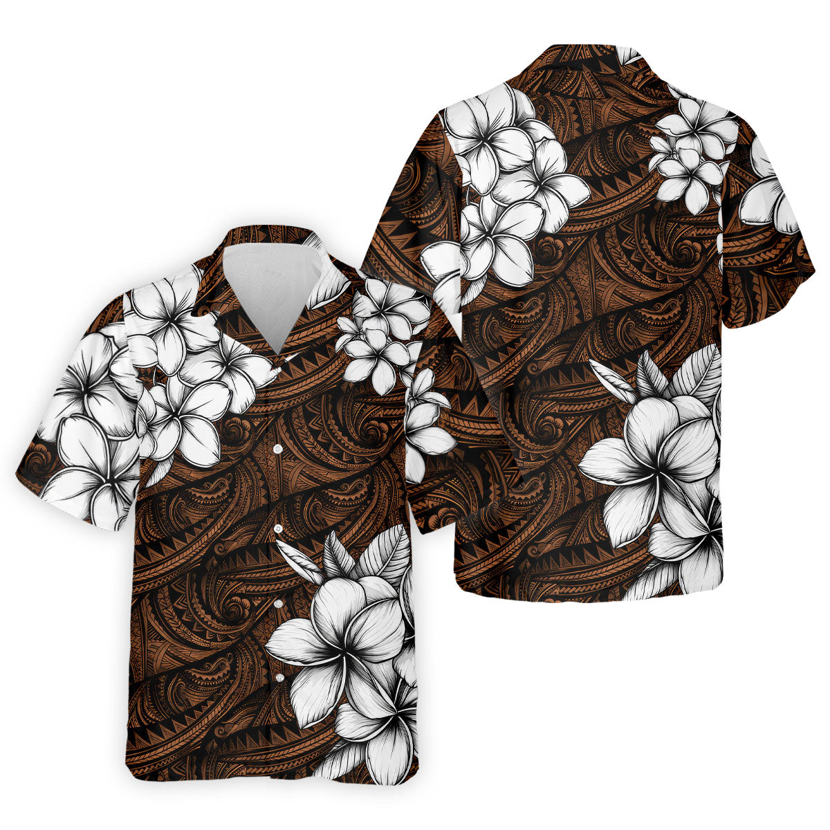 Polynesian Tribal Pattern Hawaiian Golf Shirt, Men's Golf Shirt, Polo Shirts For Men