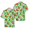 Funny Pickle Tomato Chili Tropical Hawaiian Golf Shirt, Mens Golf Polo, Printed Golf Shirts