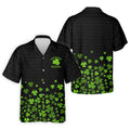 Shenanigans Coordinator Golf Ball Pattern St Patrick Day Black Golf Shirt, Golf Tops For Men, Golf Shirts For Men
