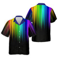 Rainbow Gradient LGBT Support Golf Tops For Men, Gay Pride Month Celebrate Golf Shirts For Men