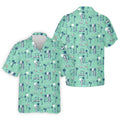Astronaut Golfing Space Themed Tropical Golf Shirt, Golf Tops For Men, Golf Shirts For Men