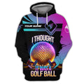 I Thought It Was A Golf Ball Custom Golf Polo Shirt, Gift For Golfers, Golf Gift Ideas, Funny Golf Shirt