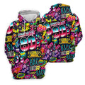 Back To The 80s Vintage Hawaiian Golf Shirt, Women's Golf Tops, Ladies Golf Shirts