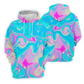 Pastel Marble Abstract Swirl Pattern Golf Shirt, Polo Shirts For Men, Men's Golf Shirt