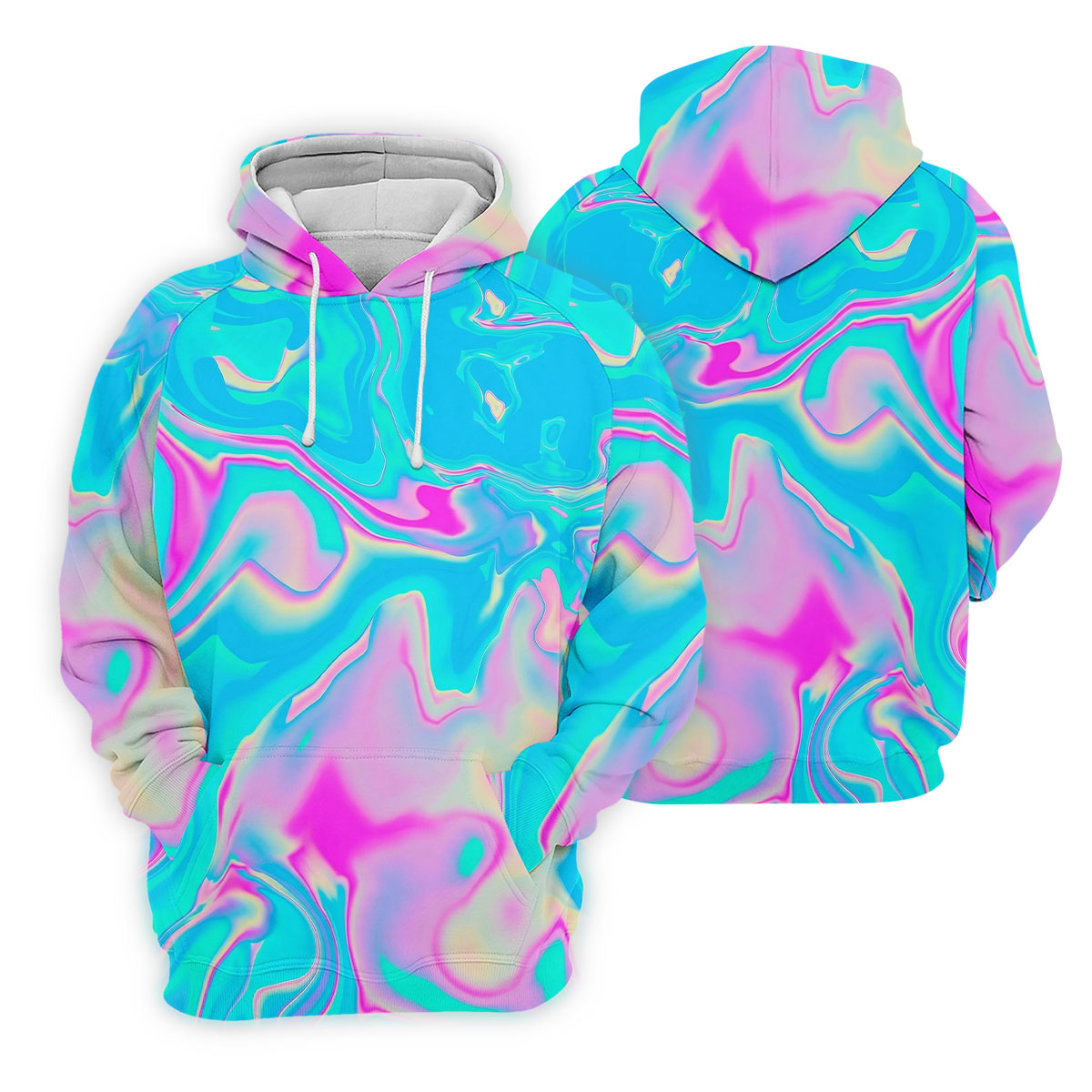Pastel Marble Abstract Swirl Pattern Golf Shirt, Polo Shirts For Men, Men's Golf Shirt