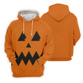 Halloween Jack O Lantern Golf Shirt, Men's Golf Shirt, Hawaiian Golf Shirt