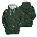 Computer Circuit Board Hawaiian Golf Shirt, Coder Gift Men's Golf Shirt, Polo Shirts For Men