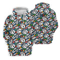 Poker Blackjack Hawaiian Golf Shirt, Playing Card Pattern Men's Golf Shirt, Polo Shirts For Men