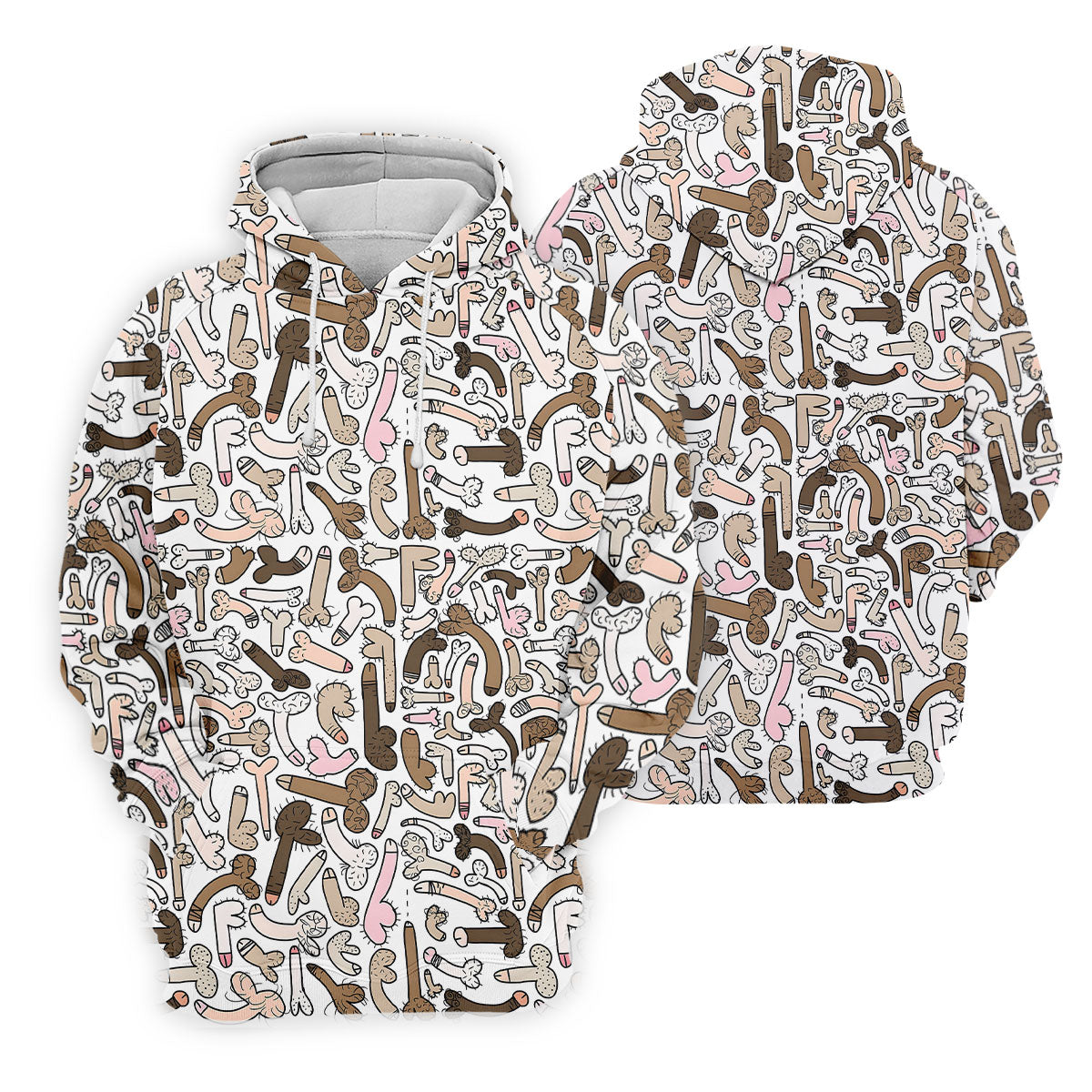 Funny Adult Doodle Novelty Pattern Polo Shirt, Mens Golf Polo, Golf Shirts For Men