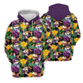 Tropical Sugar Skull Floral Golf Polo Shirt, Golf Tops For Women, Performance Golf Shirt