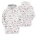 Golf Player Pattern Polo Shirt, Women's Golf Tops, Ladies Golf Shirt