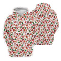 Cute Christmas Dessert Pattern Golf Tops For Men, Cartoon Character Polo Shirts For Men, Christmas Golf Shirt