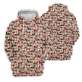 Christmas Dachshund Pink Checkered Golf Tops For Men, Christmas Golf Shirt, Polo Shirts For Men