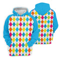Retro Argyle Diamond Checkered Golf Shirt, Golf Polo For Women, Printed Golf Shirt