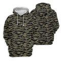 Rhodesian Tiger Stripe Camo Hawaiian Golf Shirt, Women's Golf Tops, Ladies Golf Shirts