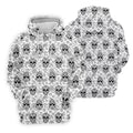 Sugar Skull Paisley Pattern Golf Polo Shirt, Ladies Golf Shirts, Women's Golf Apparel