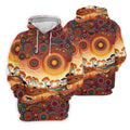 Australian Aboriginal Colourful Art Women's Golf Tops, Australia Kangaroo Ladies Golf Shirts
