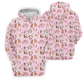Festive Santa Pink Merry Christmas Golf Tops For Men, Christmas Golf Shirt, Men Golf Apparel