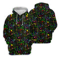 Black Neon Paint Splatter Golf Shirt, Women's Golf Tops, Performance Golf Shirt