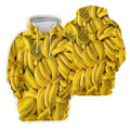 Realistic Banana Print Hawaiian Golf Shirt, Polo Shirts For Men, Mens Golf Apparel