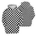 Black White Checkerboard Racing Pattern Golf Shirt, Ladies Golf Shirts, Golf Polo For Women, Performance Golf Shirt